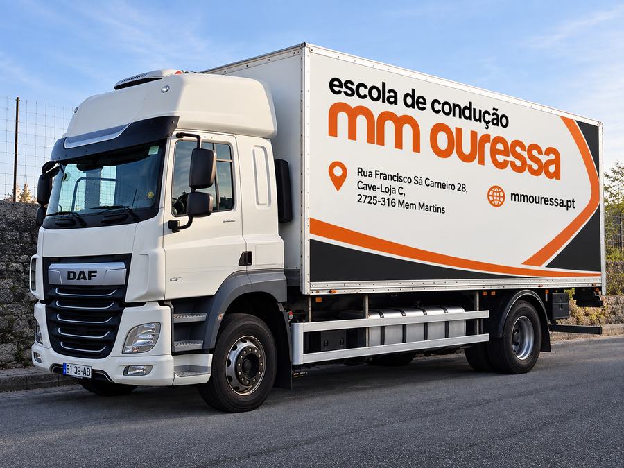 MM Ouressa Driving School DAF lorry